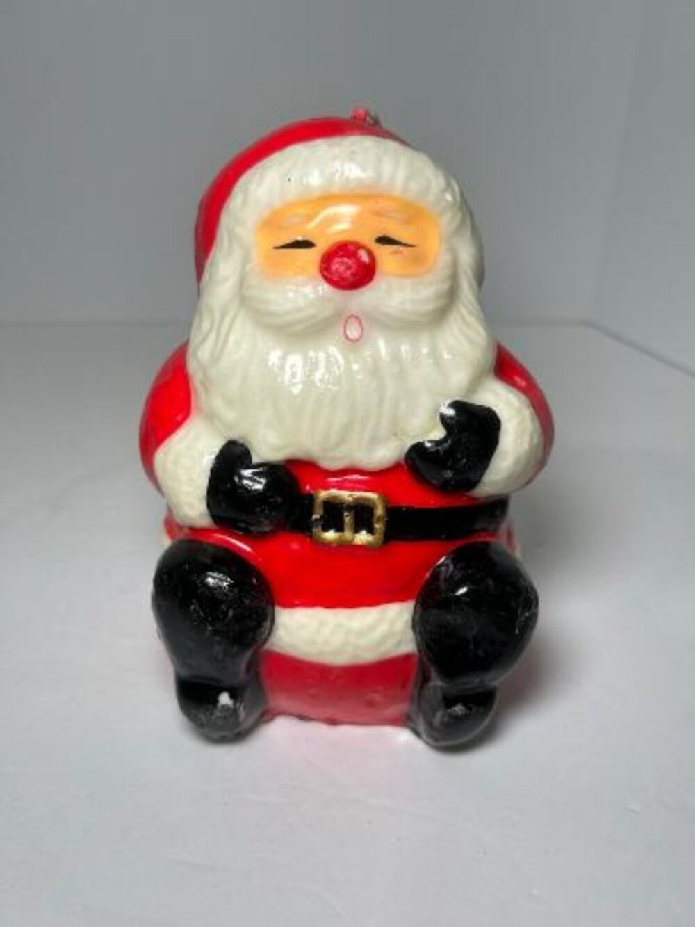 Vintage Santa Claus Decorative Wax Candle